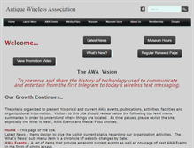 Tablet Screenshot of antiquewireless.org